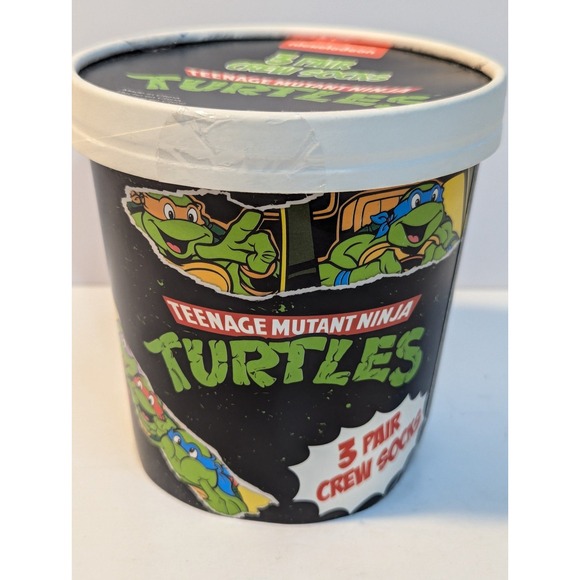 TMNT New Nickelodeon Crew Socks - Picture 1 of 4